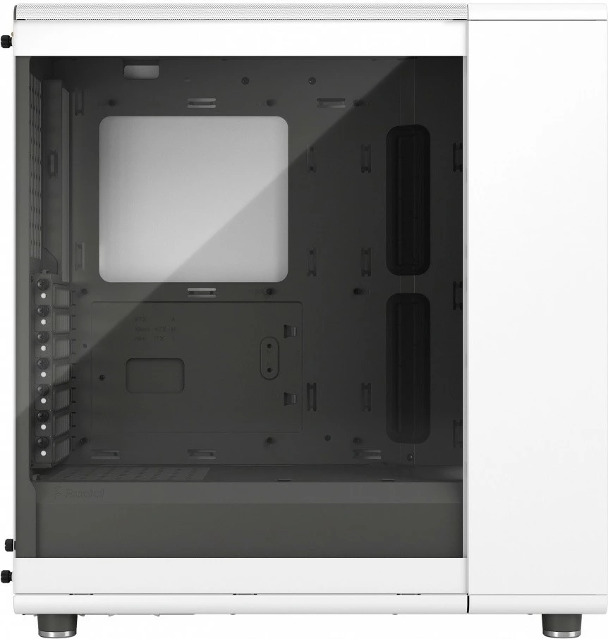 Kasë Fractal Design North Chalk White TG Clear Tint, ATX, xham i temperuar, e bardhë