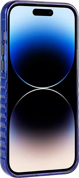 Mbështjellës Audi IML Big Logo MagSafe për iPhone 14 Pro, Blu