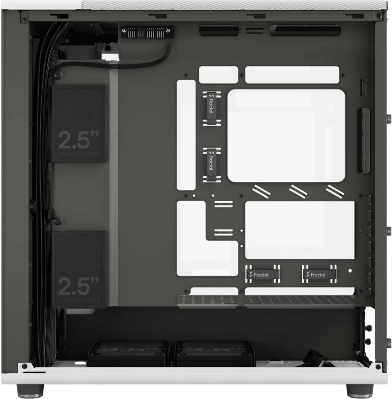 Kasë Fractal Design North XL RC Chalk White TG Clear, ATX, E-ATX, xham i temperuar, e bardhë