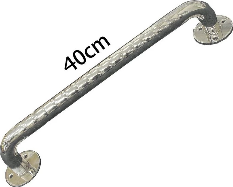 Dorëz mbështetëse banjoje SUNDO, 40 cm, Inoks, Argjendtë