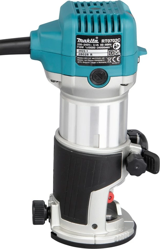 Frezer elektrik Makita RT0702CX2J, 710W, 6/8mm, zi/gri/jeshile