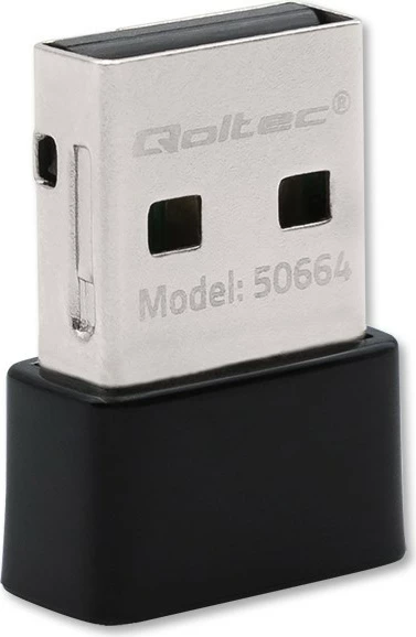 Adapter Wi-Fi mini USB Qoltec 50664, 650Mbps, AC Standard, i zi