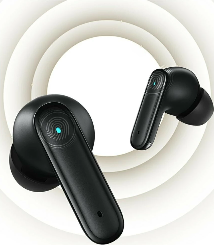 Kufje TWS Bluetooth, USAMS E05 USA001683, mikrofon, kontroll zëri, USB-C, e zezë