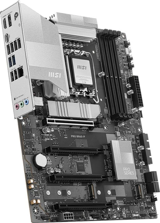 Pllakë amë MSI PRO B860-P, Intel B860, Socket LGA 1851, ATX, E zezë