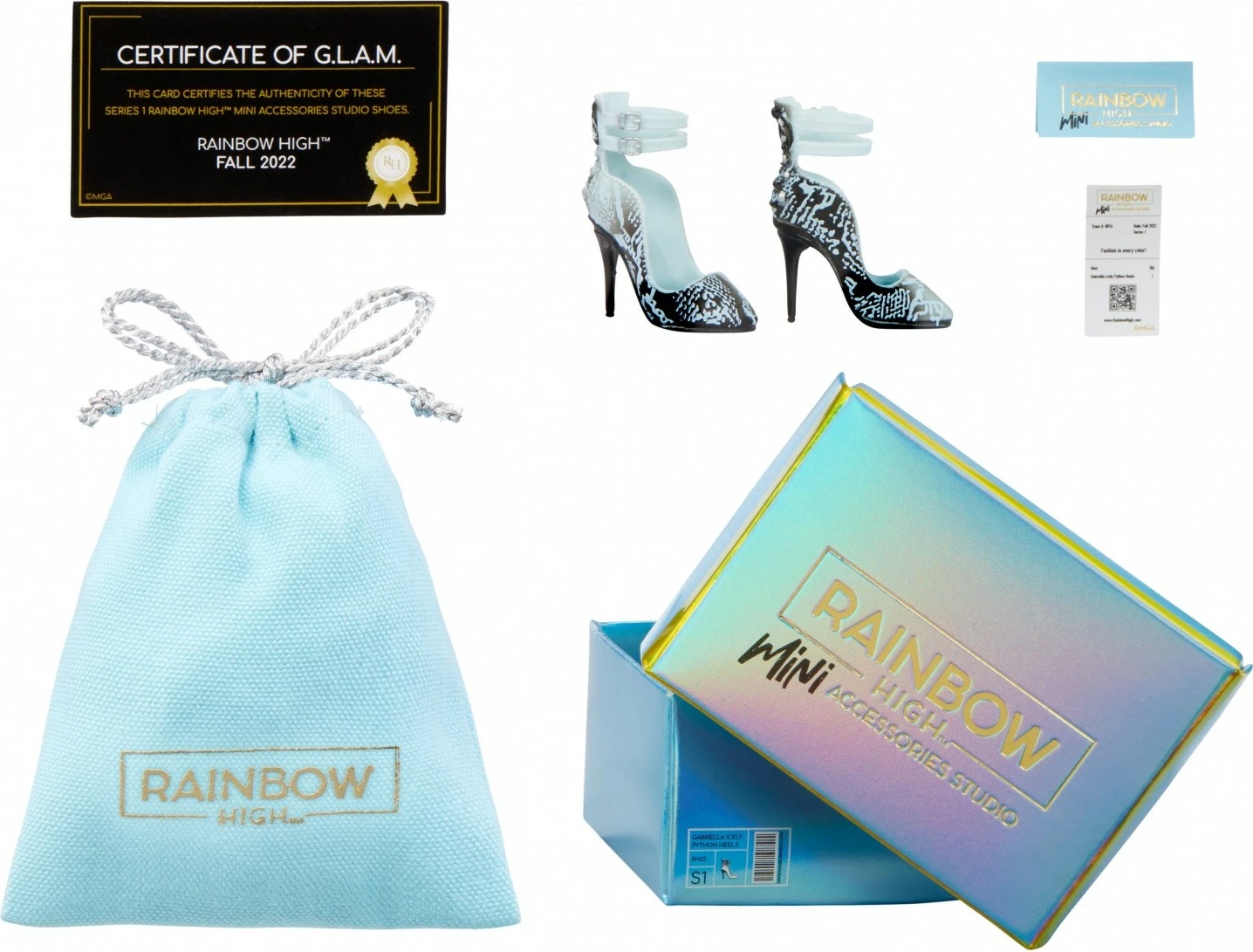 Aksesor këpucë për kukulla Rainbow High, MGA, 1 copë, shumëngjyrëshe