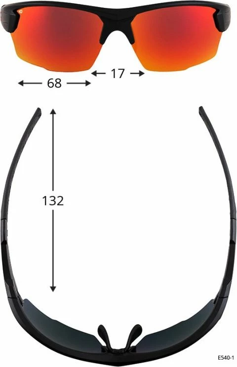 Syze dielli GOG për meshkuj dhe femra, të kuqe