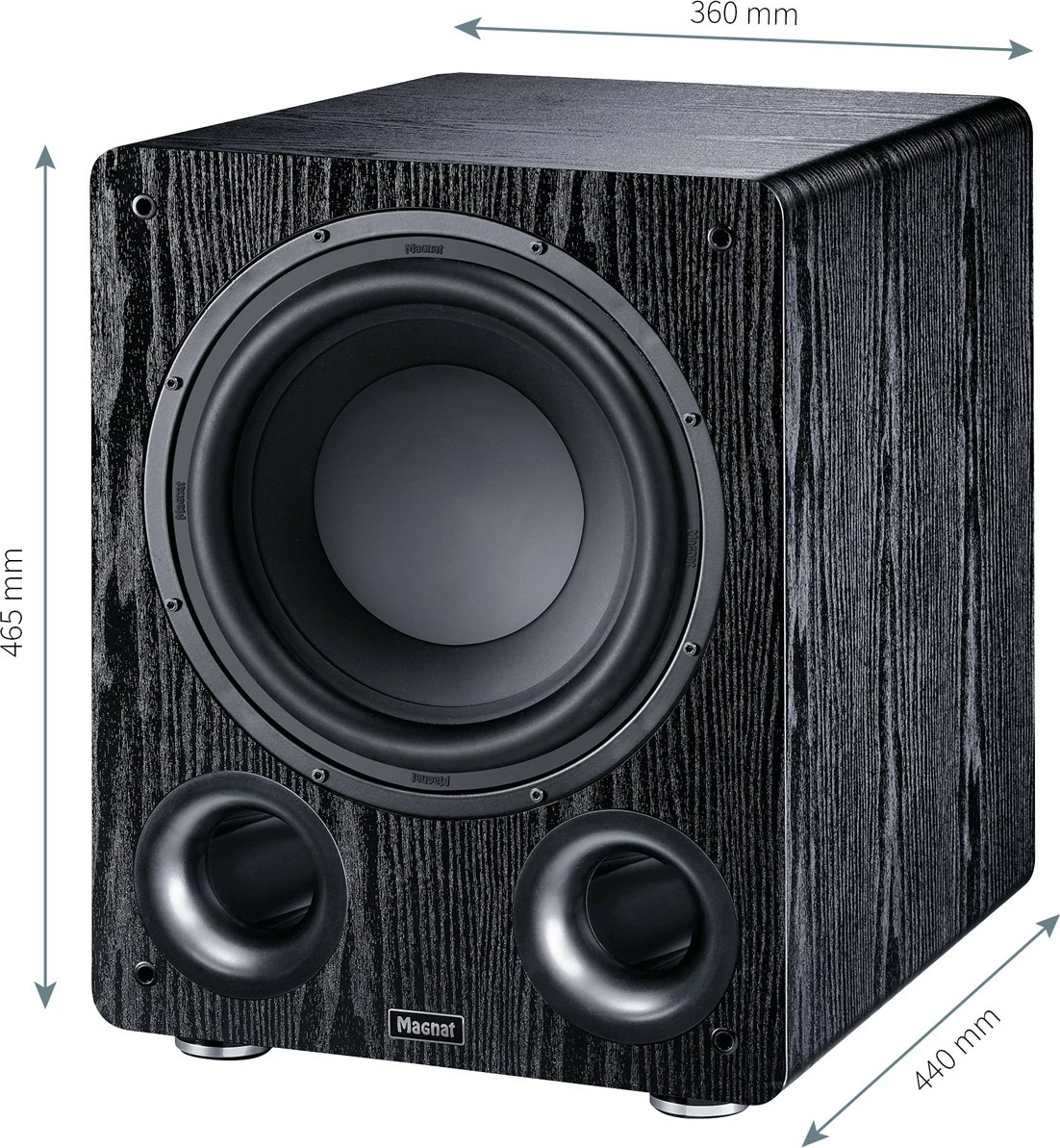 Subwoofer aktiv Magnat Alpha RS 12 12" 120W RMS / 240W max mono e zezë