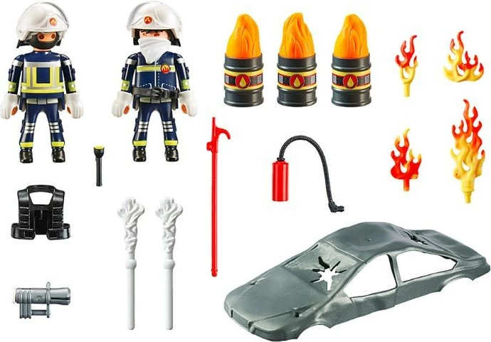 Set lodrash Playmobil City Action 70907 Starter Pack Fire Brigade Exercises, 33 pjesë