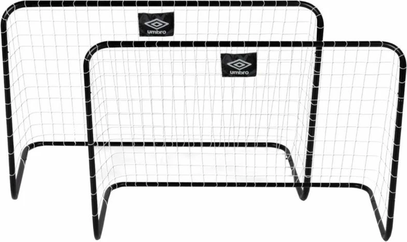 Porta futbolli me rrjetë Umbro për meshkuj dhe fëmijë, 2 copë, 78x56x45cm, e zezë