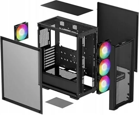 Kasë DEEPCOOL CC560 MESH V2, e zezë