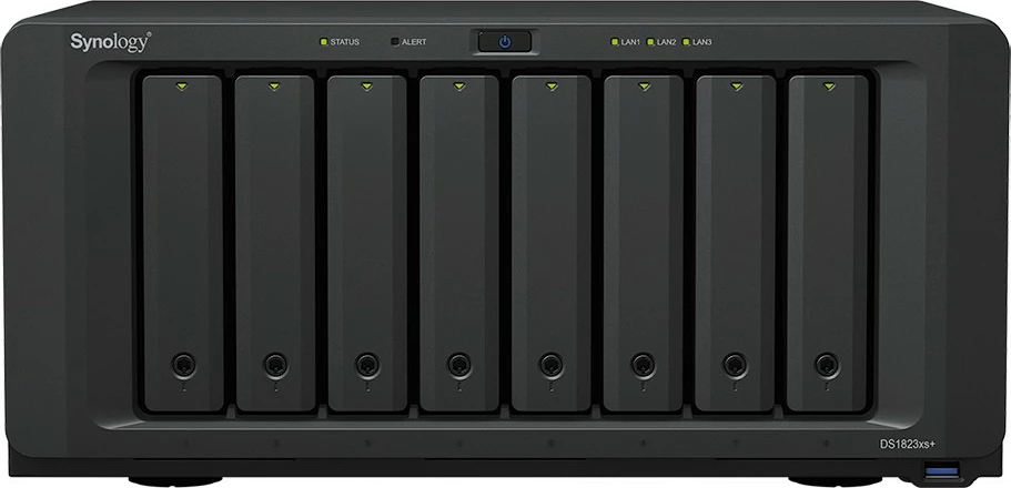 NAS Synology DiskStation DS1823XS+, Tower, AMD Ryzen, 8 GB, 144 TB
