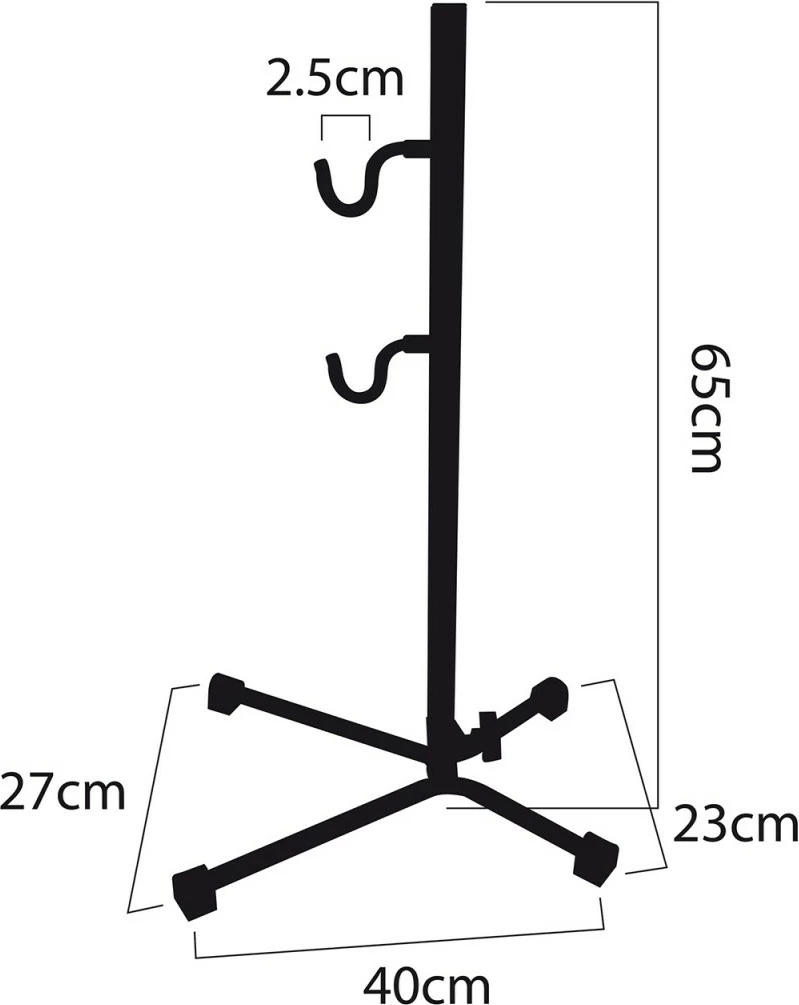 Mbajtës shërbimi për biçikletë Maclean MC-434, çelik, ngarkesë maksimale 20kg, për MTB deri 27.5", i zi