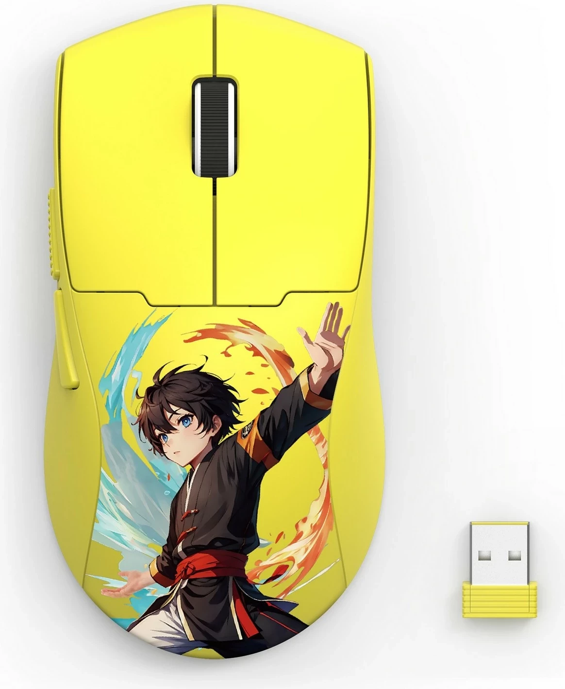 Maus Redragon M918-AKB-PRO K1NG PRO MAX 1K, e verdhë