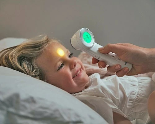 Termometër balli Braun BNT400, remote sensing, i bardhë