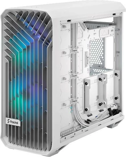 Kasë Fractal Design Torrent White RGB TG Clear Tint, Midi Tower, Tempered Glass, e bardhë