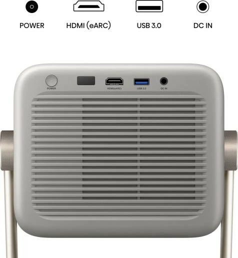 Projektor lazer 4K, Hisense M2 Pro, 1300 ANSI lm, short throw 1.0–1.3:1, auto-focus/keystone, Wi‑Fi/Bluetooth, gri