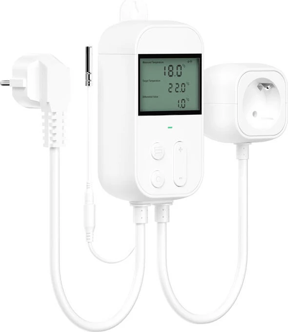 Prizë termostatike Meross MTS960HK, smart, Wi-Fi, HomeKit, e bardhë