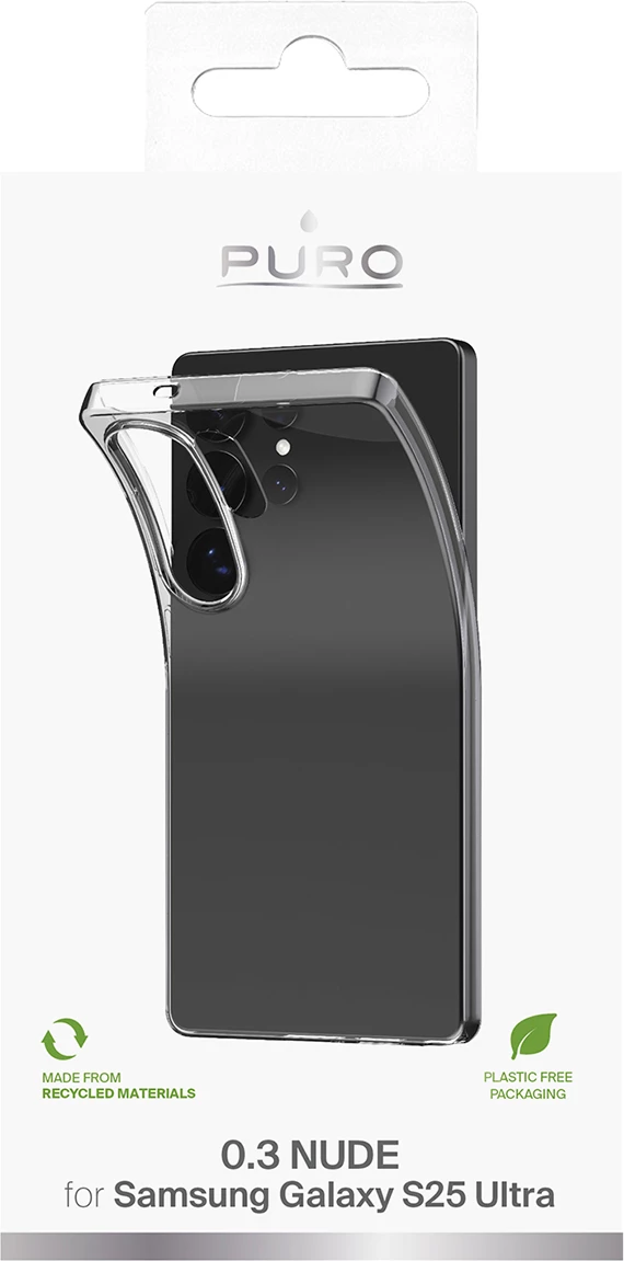 Mbështjellës silikoni Puro 03 Nude për Samsung Galaxy S25 Ultra, Transparent