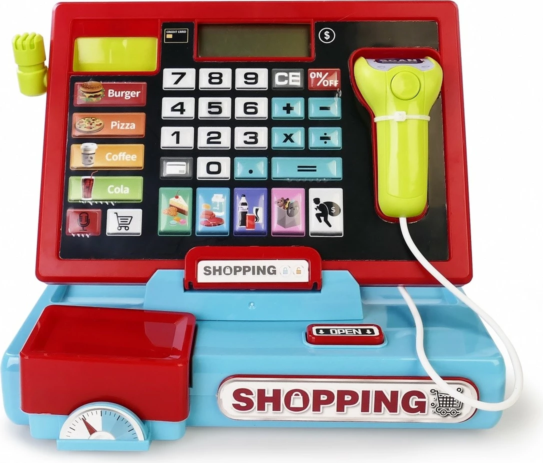 Kasë lodër Artyk 142543 me skaner dhe peshore, shumëngjyrëshe, set aksesorësh