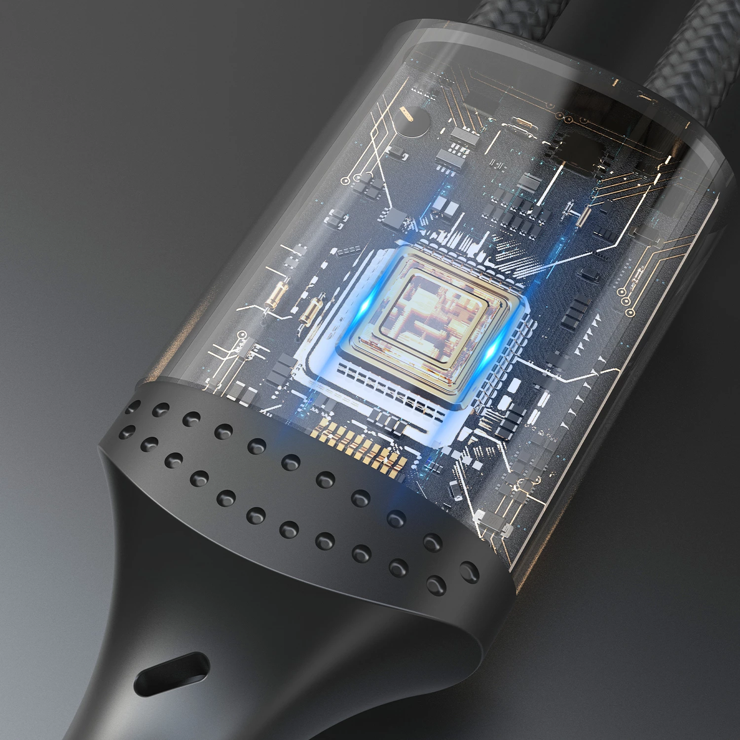 Kabllo Dudao L3ST USB-A në USB-C, 1.2m, 5A, i mbështjellë me najlon, Zi