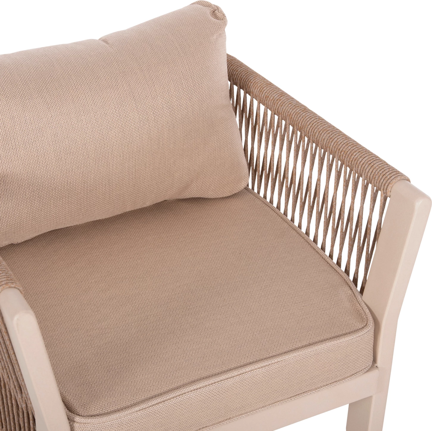 Set kopshti tavolinë & karrige DRIMM FH6119.01, 7 pjesë, bezhë