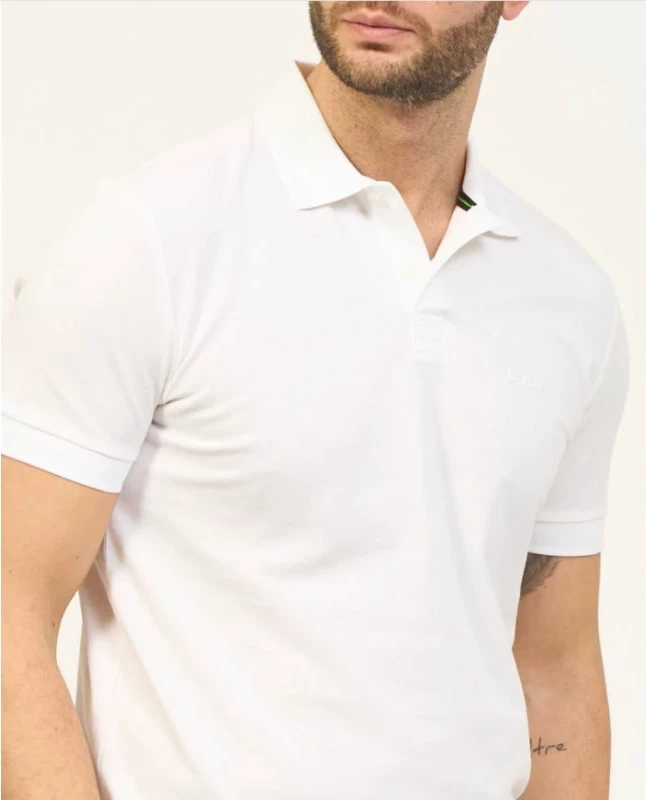 Maicë polo Boss meshkuj, e bardhë
