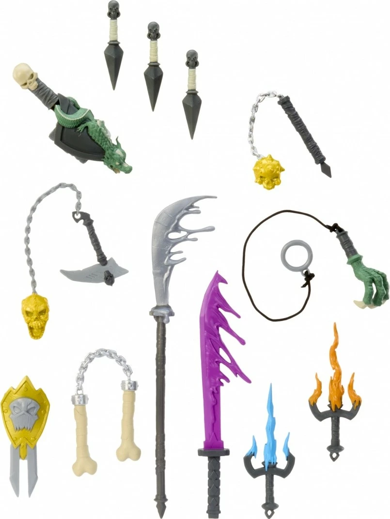 Figurë aksioni, MGA, Ninjombie Jonin Knight 121992-EUC, me gjymtyrë të lëvizshme, 13 aksesorë dhe slime, 6+ vjeç