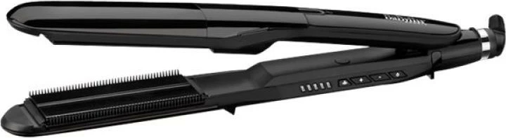 Drejtuese flokësh me avull, BaByliss ST492E, pllaka të gjera qeramike, 150-230°C, e zezë