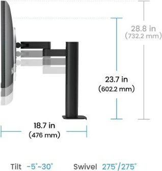 Monitor BenQ RD280UA, 28.2", 4K IPS, 5ms, HDMI/DP, Gri