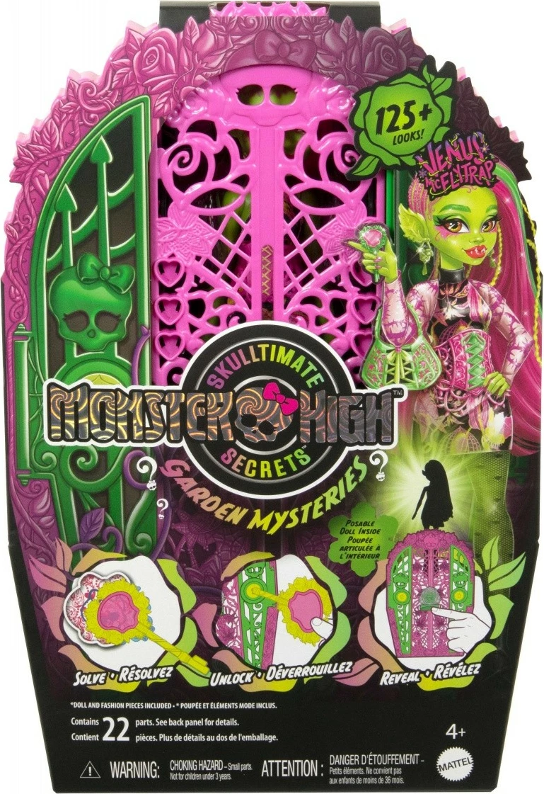 Kukull Monster High Mattel Venus McFlytrap Scare Secrets Garden Mysteries me dollap dhe aksesorë
