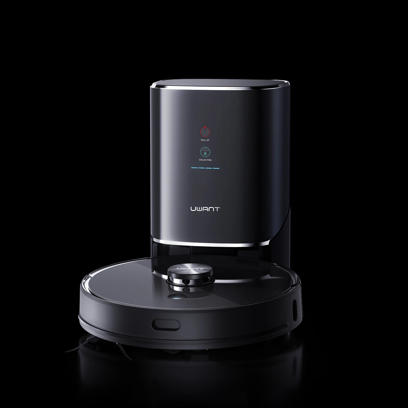 Robot pastrues UWANT U100 me mop, stacion mbushje/pastrimi, i zi