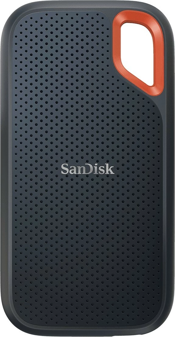 Disk i jashtëm SSD SanDisk Extreme Portable, 2 TB, USB Type-C, 3.2 Gen 2, 1050 MB/s, Mbrojtje me fjalëkalim, E zezë