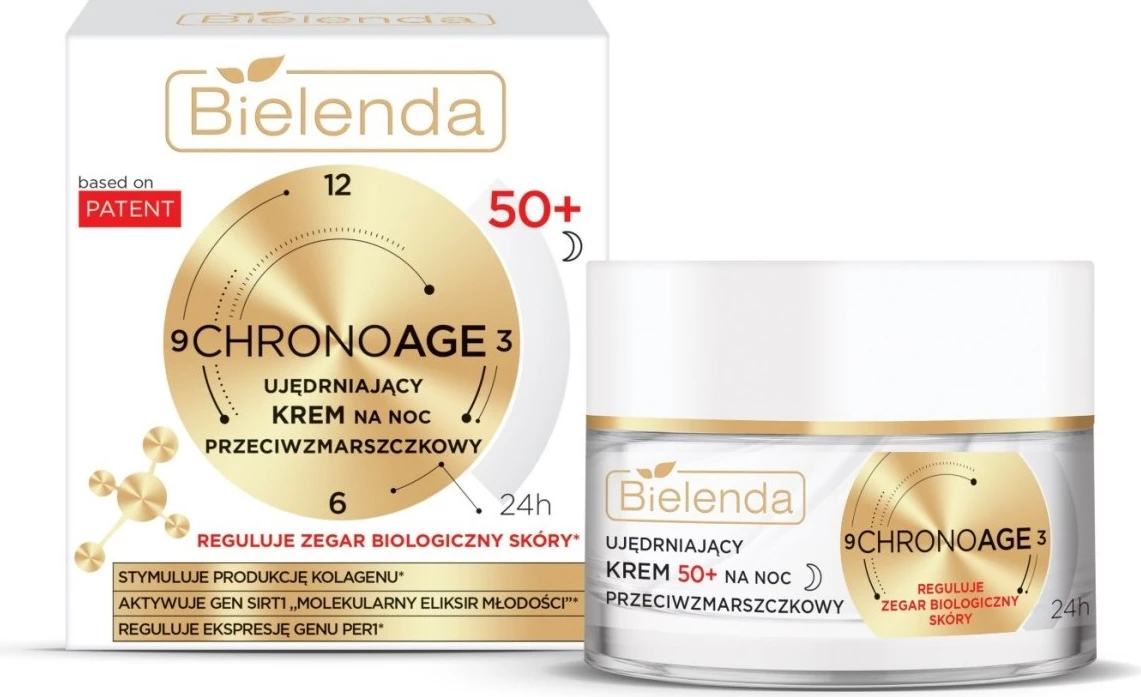 Krem nate kundër rrudhave për femra Bielenda Chrono Age Firming Anti-Wrinkle Night Cream 50+, 50ml