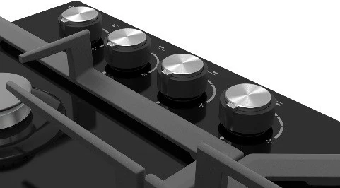 Sobë me gaz Gorenje GT641KB, 4 zona, xham, e zezë