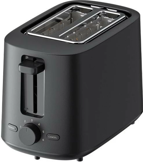 Toster Xiaomi, 2 feta, 6 nivele pjekje, 930W, plastikë, i zi