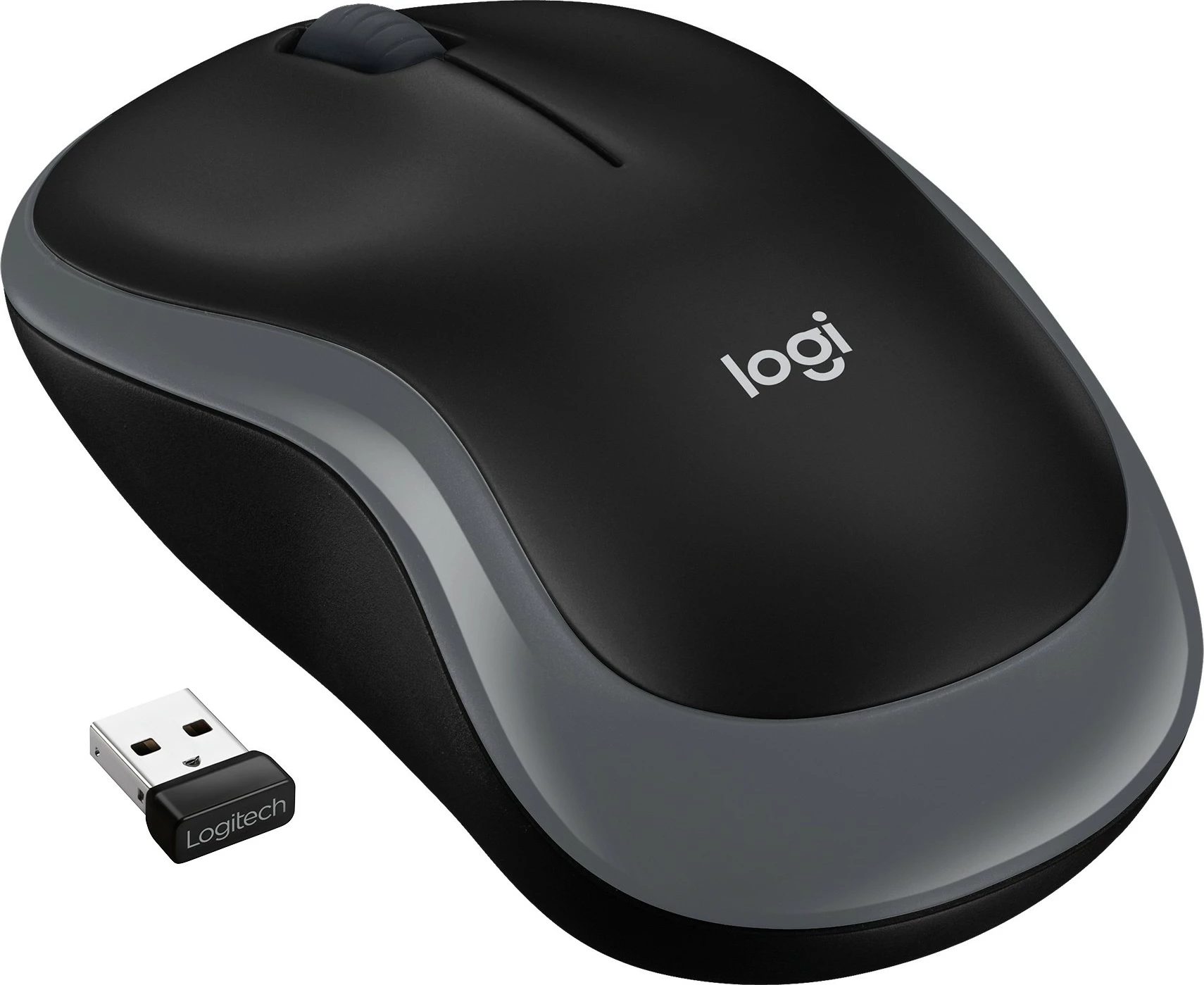 Maus pa kabllo Logitech M185, ambidextrous, optik, RF wireless, 1000 DPI, gri