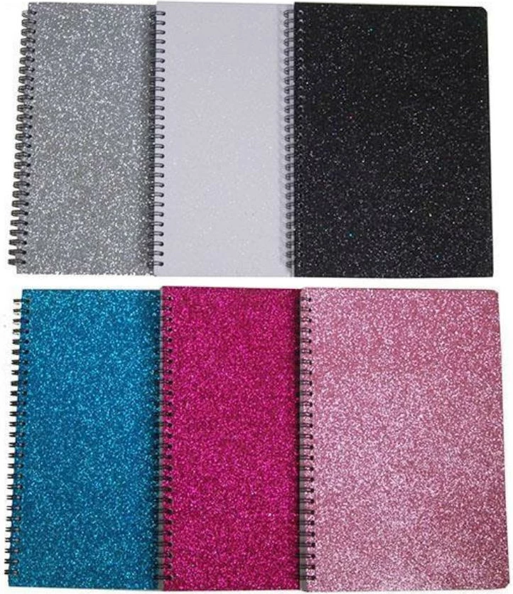 Fletore spirale NEXT me shkëlqim, 17x25cm, 2 lëndë, 70 faqe, 6 ngjyra