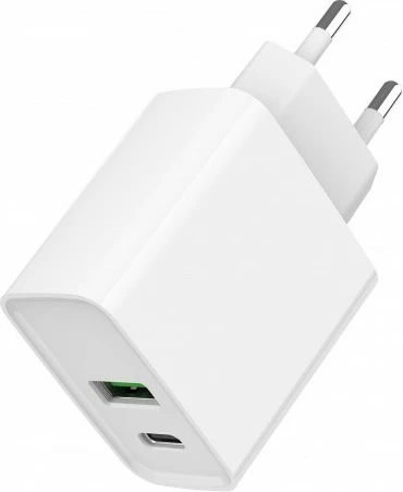 Karikues muri Gembird TA-UC-PDQC20-01-W, 20W, 2 porta USB, Bardhë