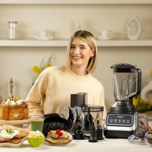 Robot kuzhine MPM MRK-27, 2600 ml, 2000 W, i zi/argjend