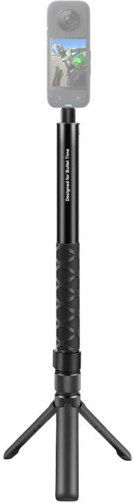 Selfie stick Puluz PU887B për Insta360 X3/X4, 110 cm, i zi