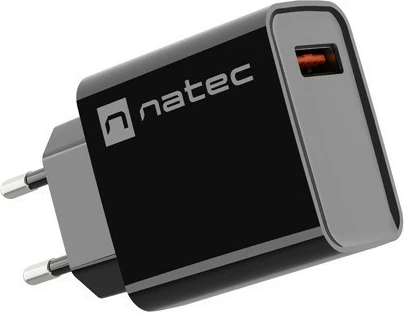 Karikues muri Natec Ribera NUC-2058, 1x USB-A, 18W, Zi