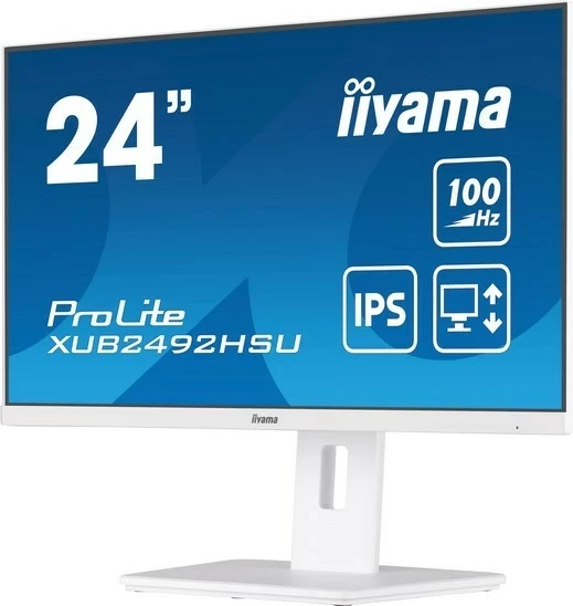 Monitor iiyama ProLite XUB2492HSU-W6, 24'', IPS, Full HD, 0,4ms, 100Hz, e bardhë