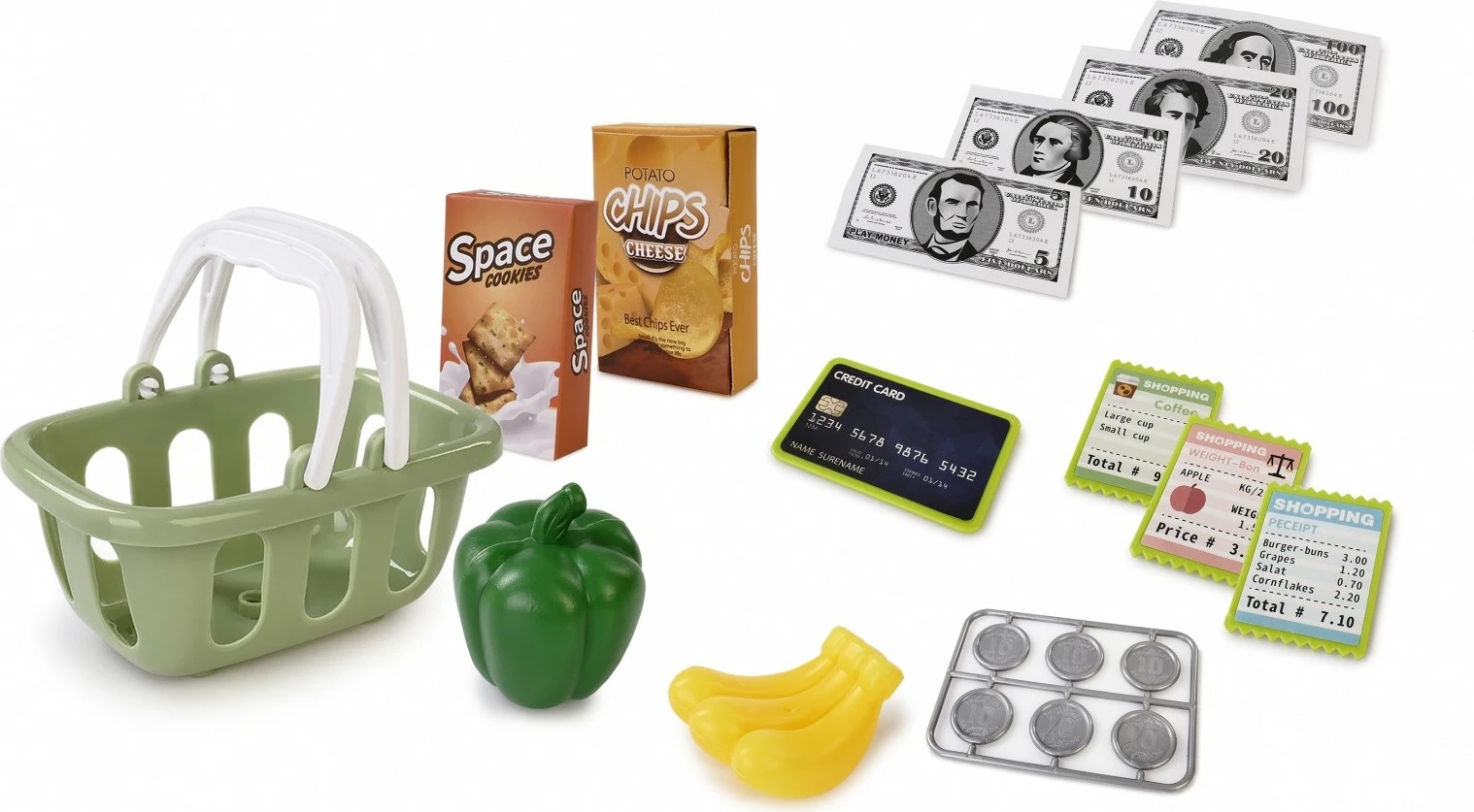 Kasë lodër Artyk 142543 me skaner dhe peshore, shumëngjyrëshe, set aksesorësh