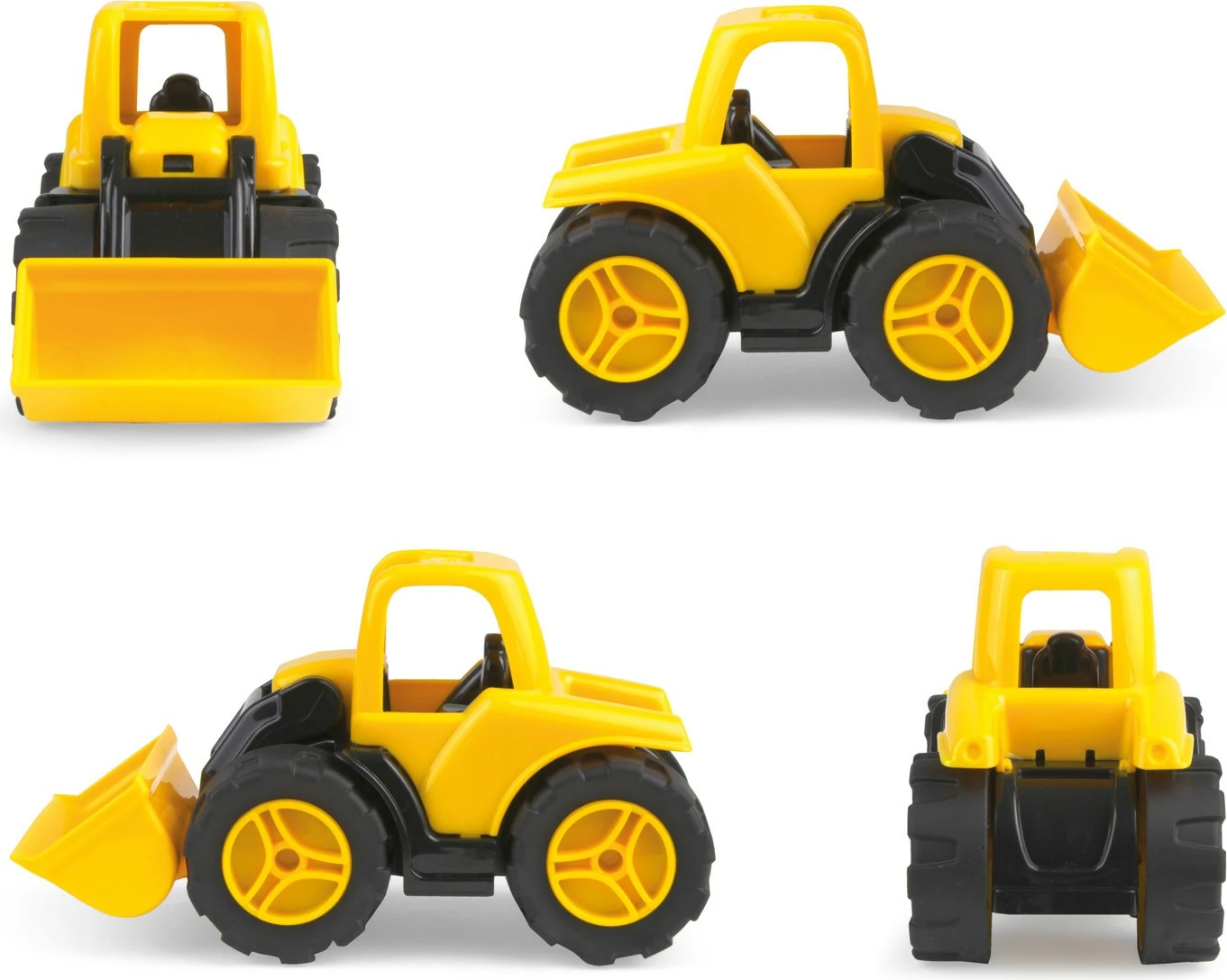 Lodër ngarkues Lena Workies, plastikë ABS, për djem, e verdhë/zezë