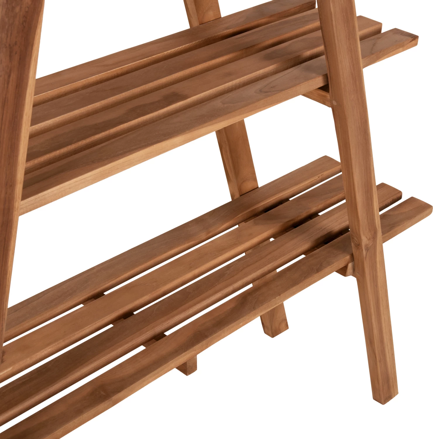 Raft librash STAM, dru teak, ngjyrë natyrale, 120x33x180H cm