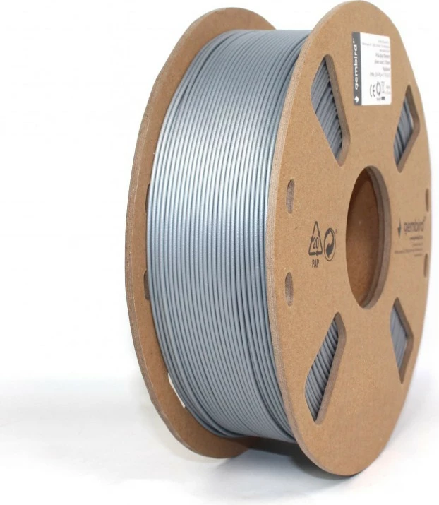 Filament 3D Gembird PLA 1.75mm, 1kg, Argjend