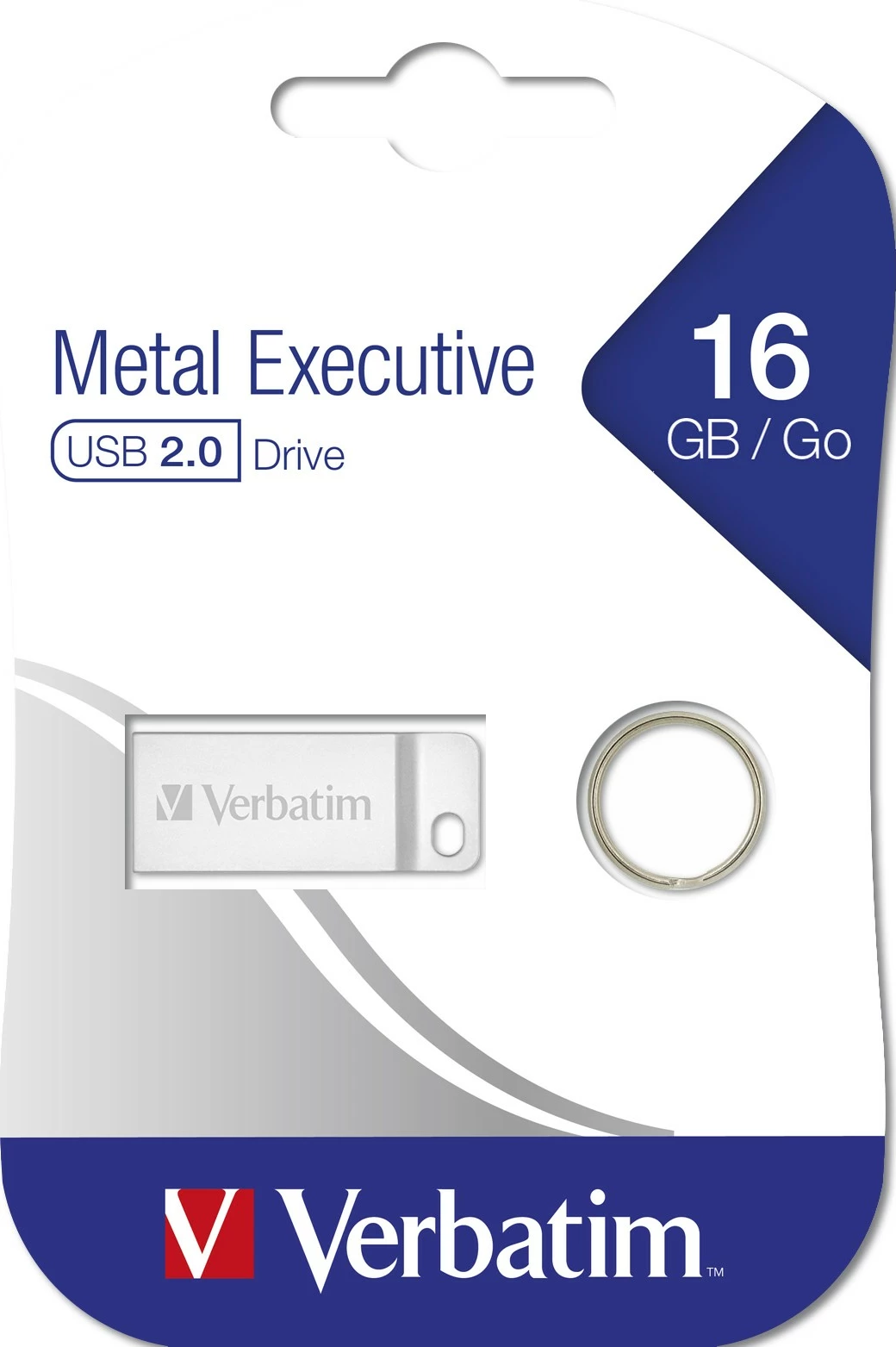 USB Verbatim Metal Executive 16 GB, USB Type-A, Silver