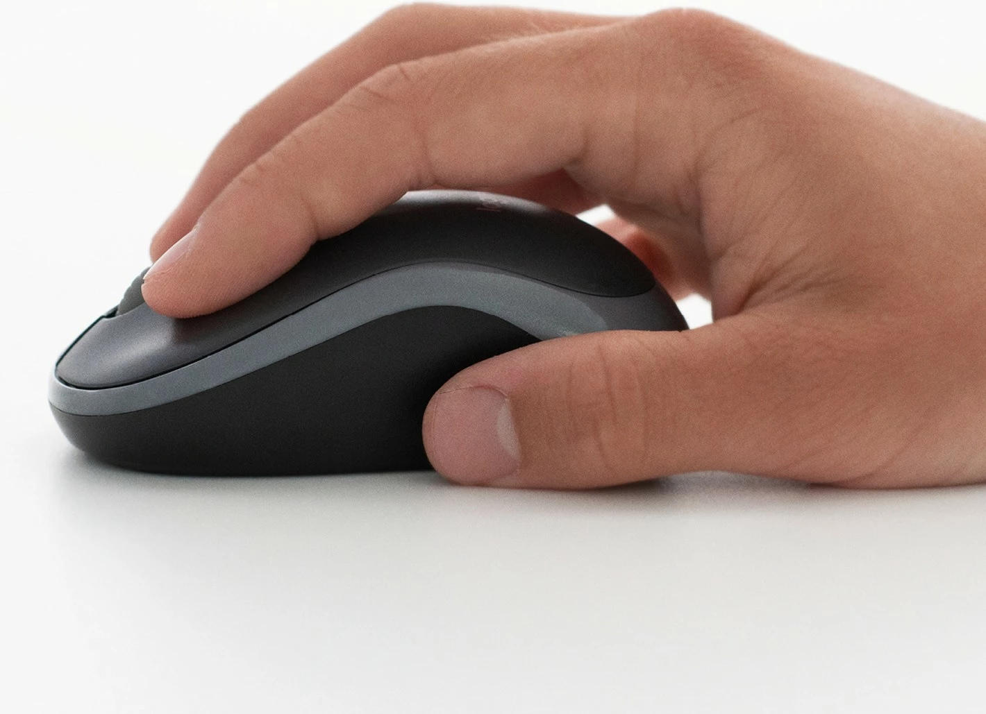 Maus pa kabllo Logitech M185, ambidextrous, optik, RF wireless, 1000 DPI, gri