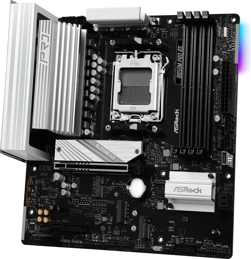 Pllakë amë ASRock B850M PRO RS, Socket AM5, 4x DDR5, micro ATX