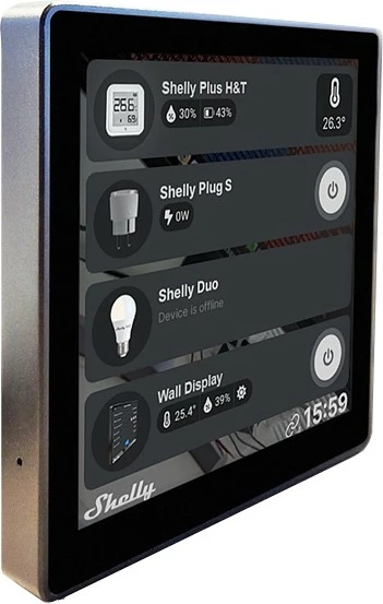 Display muri Shelly, Wireless, Touch, 10.2 cm, e zezë